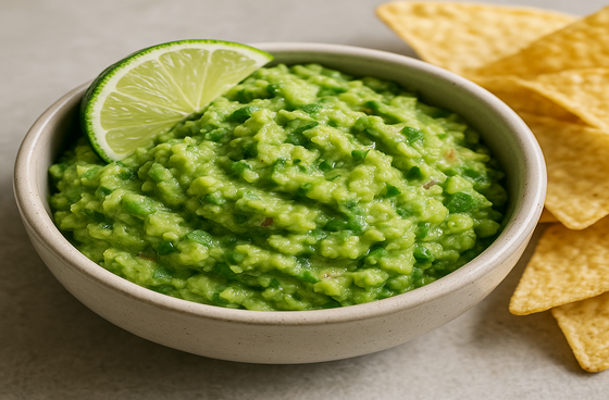 Guacamole with lime 